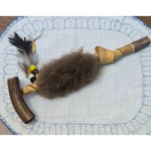 VTG Native American Antler Peace Pipe Pre-Loved